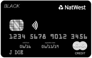 Черная карта MasterCard финансовой группы NatWest