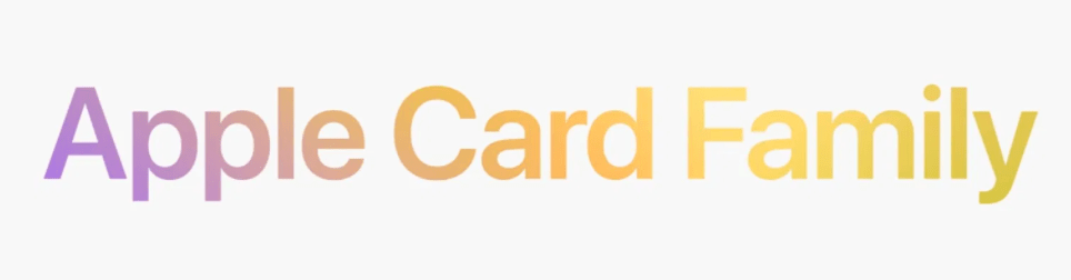 Apple Card Family