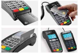 Кассовый аппарат с терминалом для банковских карт